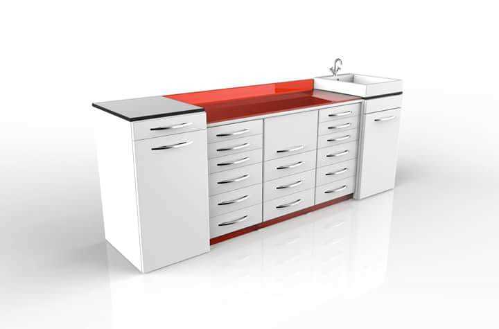 Dental Cabinet Dimension(l*w*h): Front Only Length X Width Foot (Ft)
