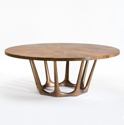 Round Pipe Coffee Table With Reclaim Wood Top Carpenter Assembly