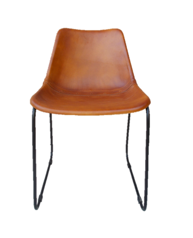 Bar Chair With Leather Seat And Pointed Legs Carpenter Assembly