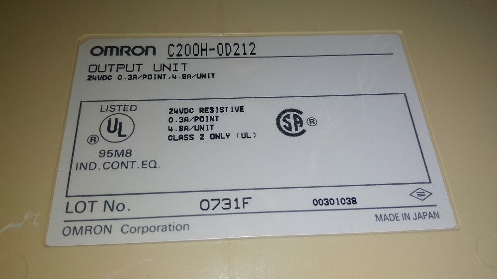 Omron Input Output Module
