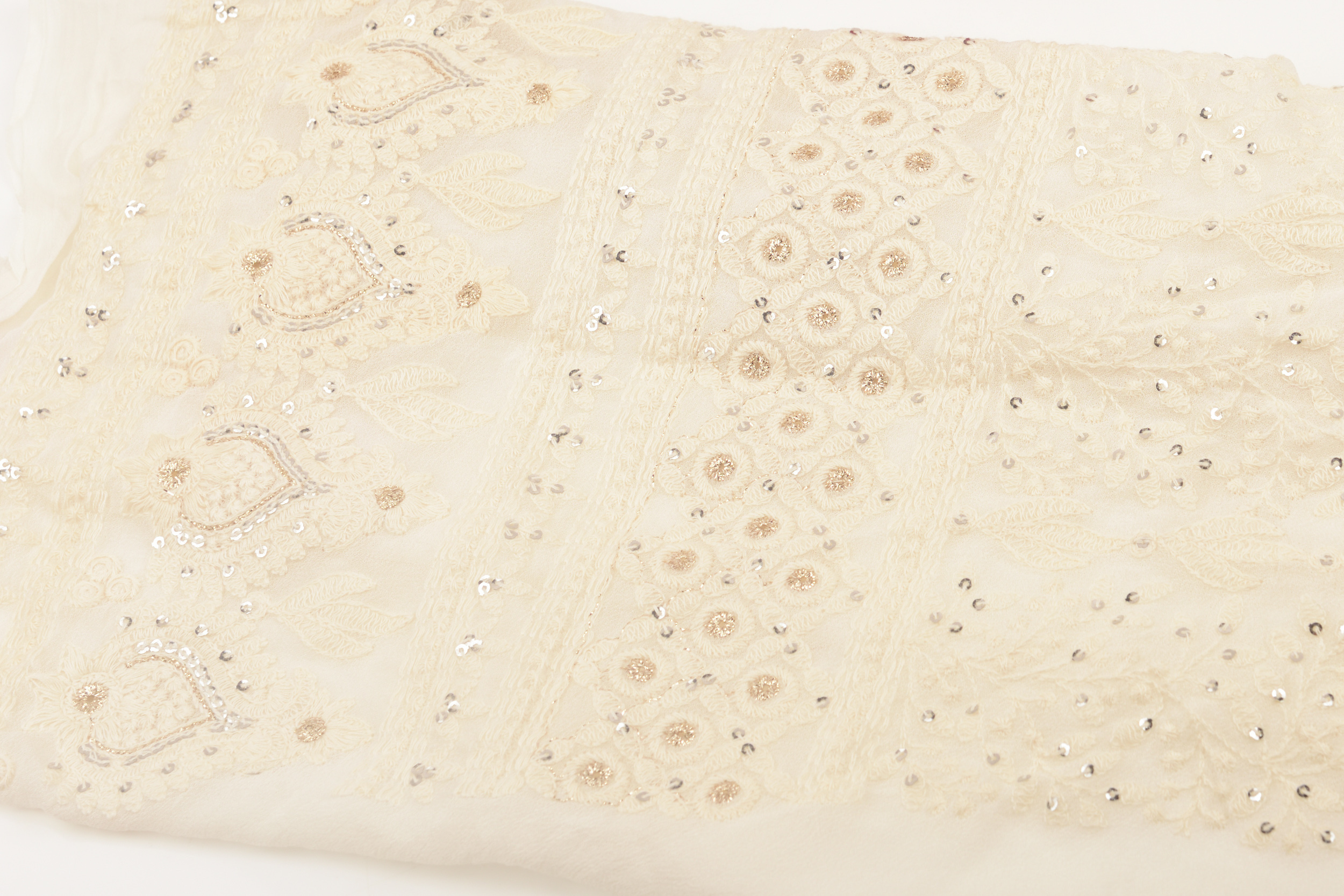 Georgette Badla Work Fabric