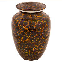 Silver Starry Night Blue Urn For Ashes Extra Large