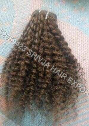 ब्राउन लेडीज़ कर्ली हेयर एक्सटेंशन्स