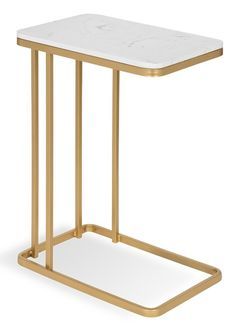 Square Pipe Table With Marble Top No Assembly Required