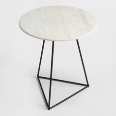 Square Pipe Table With Marble Top No Assembly Required