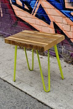 Reclaimed Wood Side Table - 10x12 Cm, Natural Finish | Antique Aesthetic, Smooth Glossy Surface, No Assembly Required
