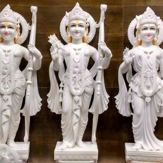 Polishing Ram Darbar Statues