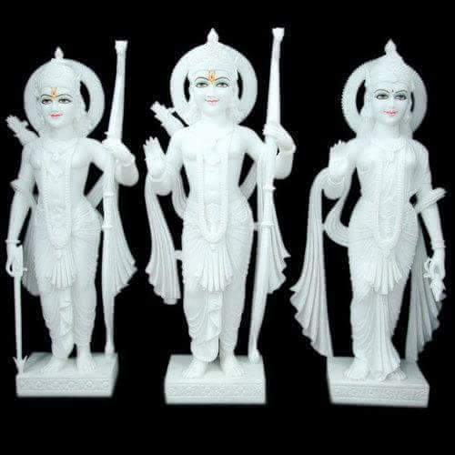 Polishing Ram Darbar Statues