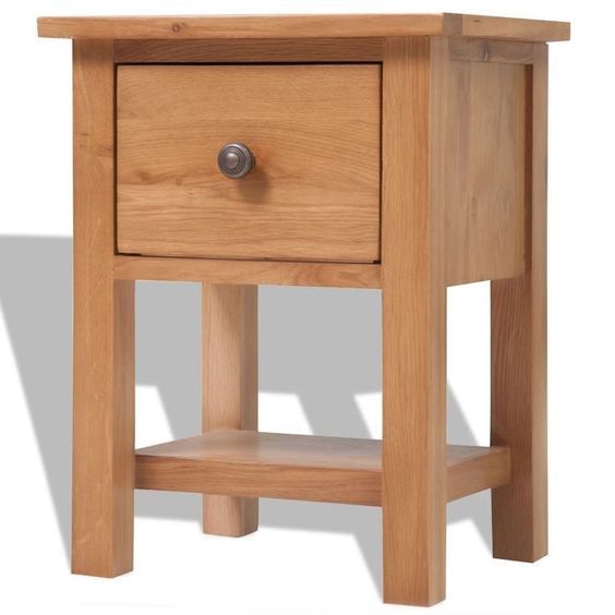 Industrial Bedside With A Drawer No Assembly Required