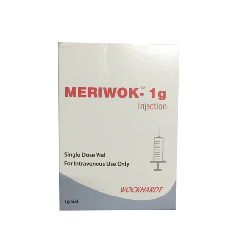 Meriwok Injection - 1g Single Dose Vial | Effective Antibiotic for Adult and Teenager Use, Liquid Form for Intravenous Administration