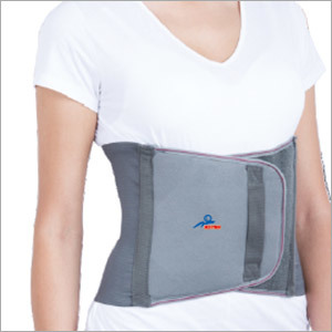 Rib Belt - Polyester, Size S,M,L,XL, Grey Color | Extra Porous, Flexi Splinting Pad, Controlled Compression, Unisex Design
