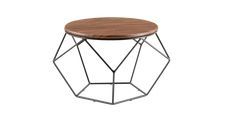 Smooth Finishing Coffee Table With Rivets