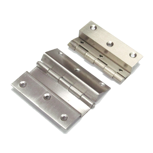 Brass Lock L Hinge - Stainless Steel, Silver Finish, Alluring Gold-Like Appearance, Exceptional Corrosion Resistance