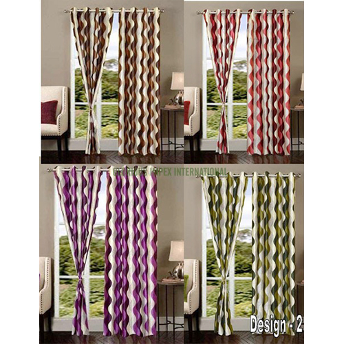 Suprmo Polyester Curtains - Light Weight, Customizable Dimensions, Multicolor , Fade Proof Printed, Eyelet Style