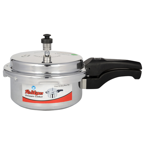 5 लीटर पेलिकन एल्युमिनियम बाहरी ढक्कन वाला प्रेशर कुकर