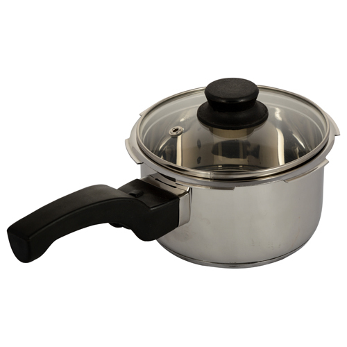 2.5 लीटर पेLikan स्टेनलेस स्टील प्रेशर कुकर ग्लास ढक्कन