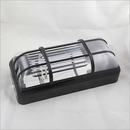 C.F.L Bulkhead Delux 18w Black - PVC Material, 8-10 Inch Length | Black and White Color, Voltage Range 10-100 Watt, Socket-Free Design