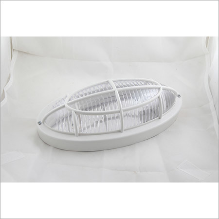 C.F.L Bulkhead Shark 18w - PVC Material, 8-10 Inch Length, White Color | 10-100 Watt Voltage, Socket-Free Design