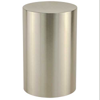 Metal Stainless Steel Silver Cylinder Urn