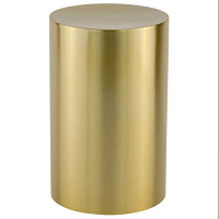 Metal Stainless Steel Silver Cylinder Urn