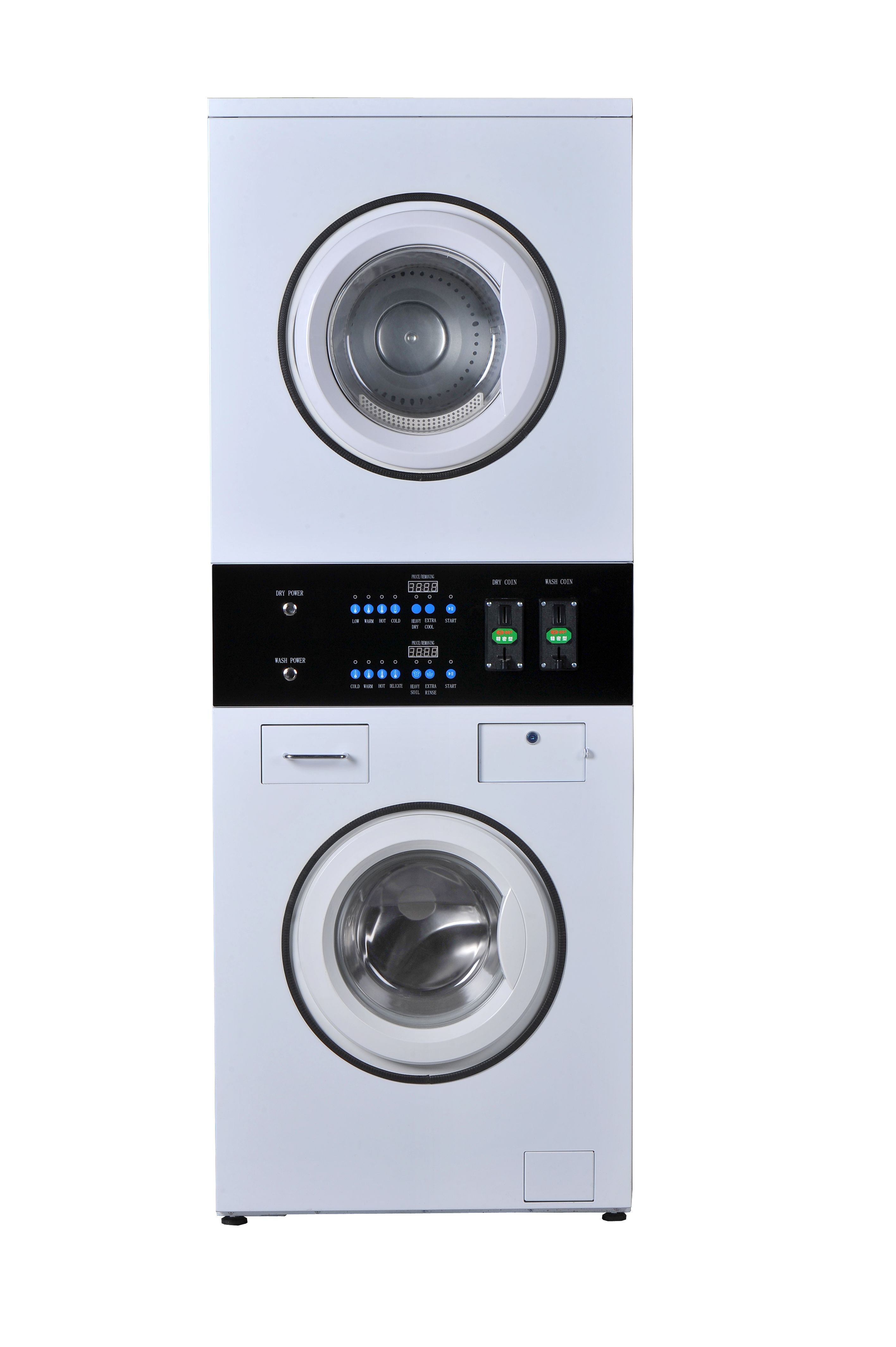 Coin Operated Washing & Drying Stacker Machine Drum Capacity: 156 Liter (L)