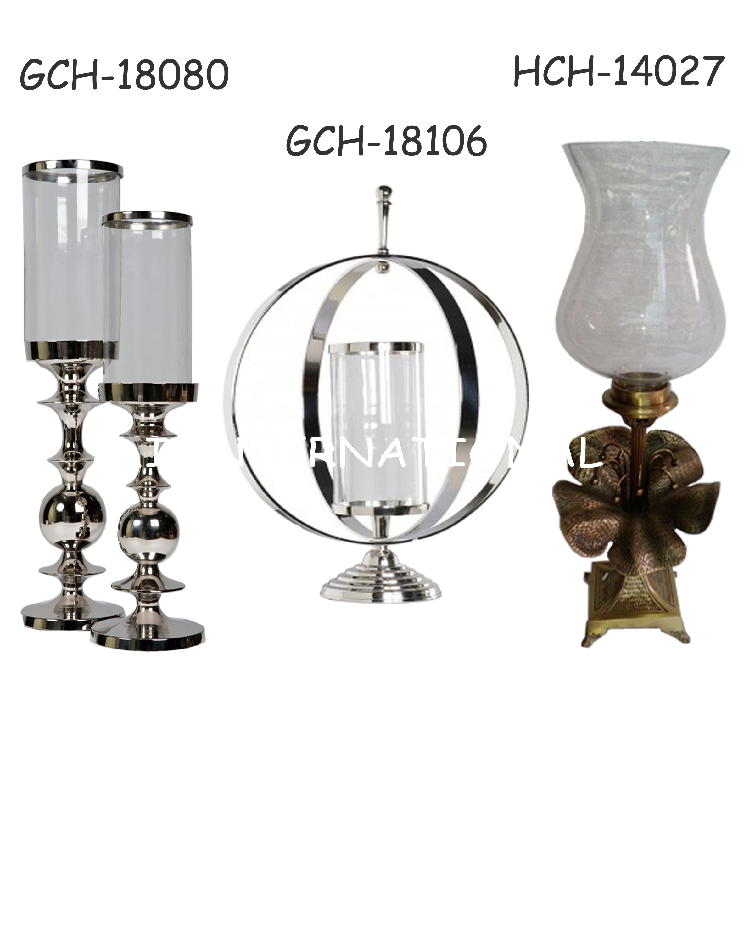 Metal Candelabra - Brass, Iron & Aluminum | Custom Finishes In Chrome, Antique Brass, Copper, Dark Bronze & Black