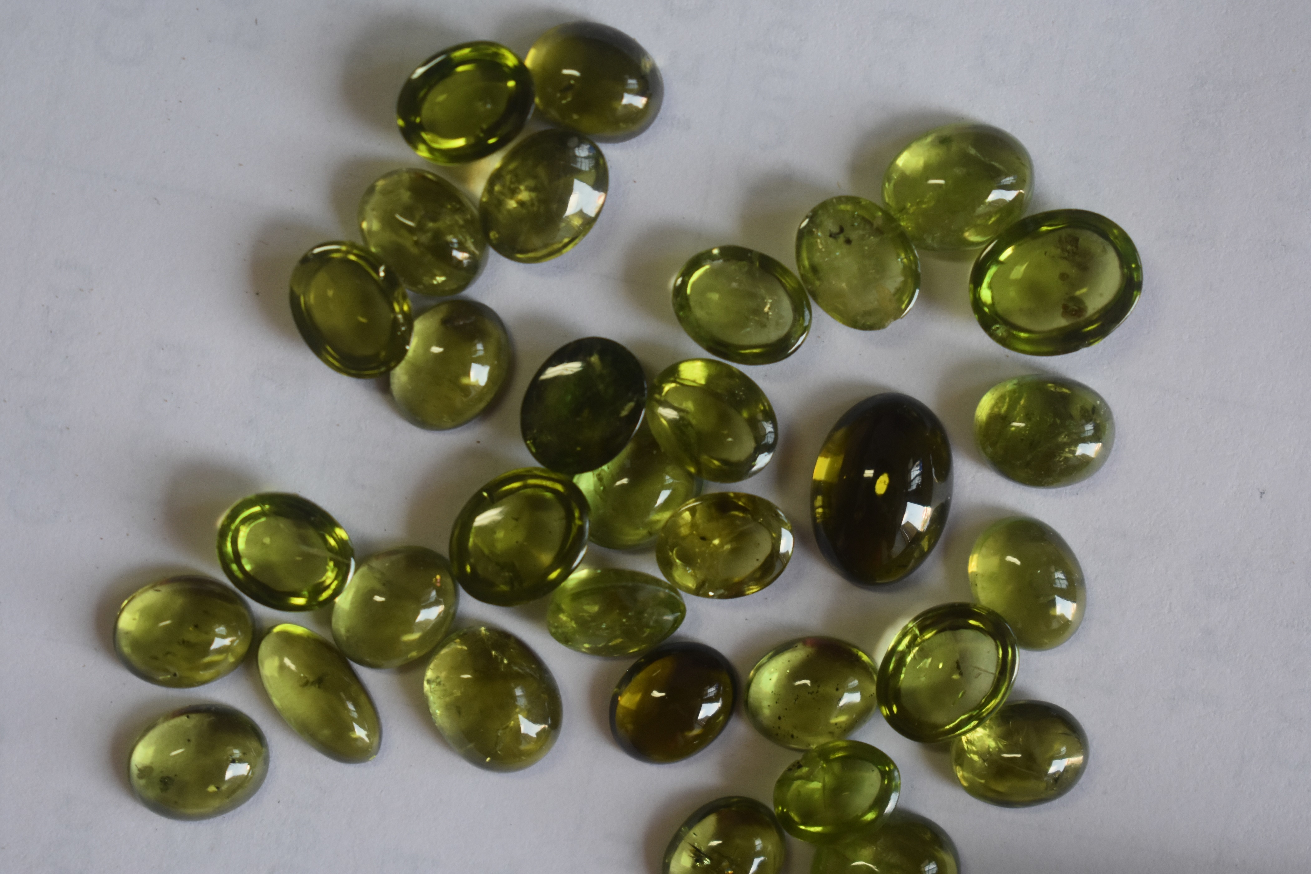 Peridot Cabutions Polished Stone