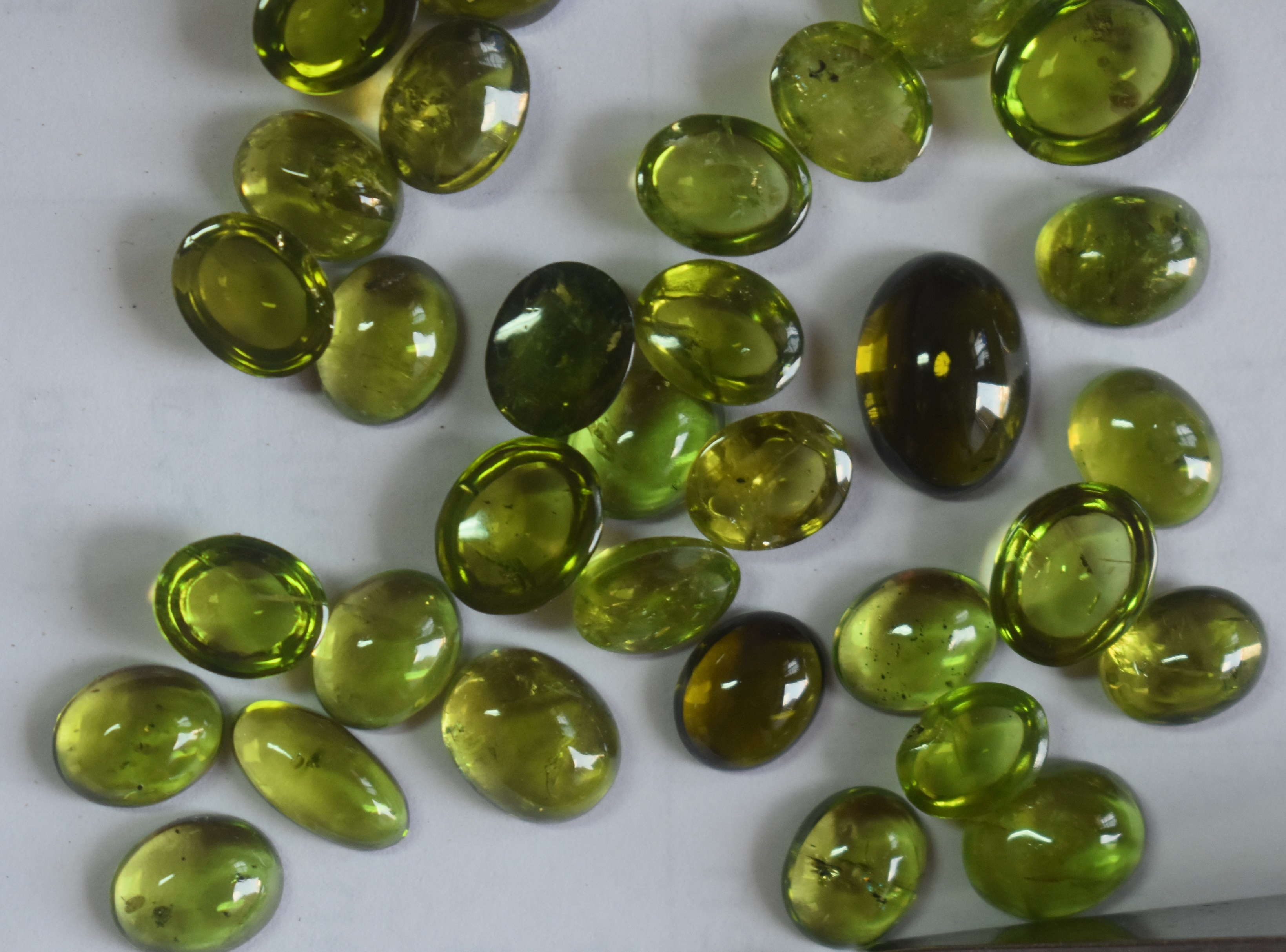 Peridot Cabutions Polished Stone