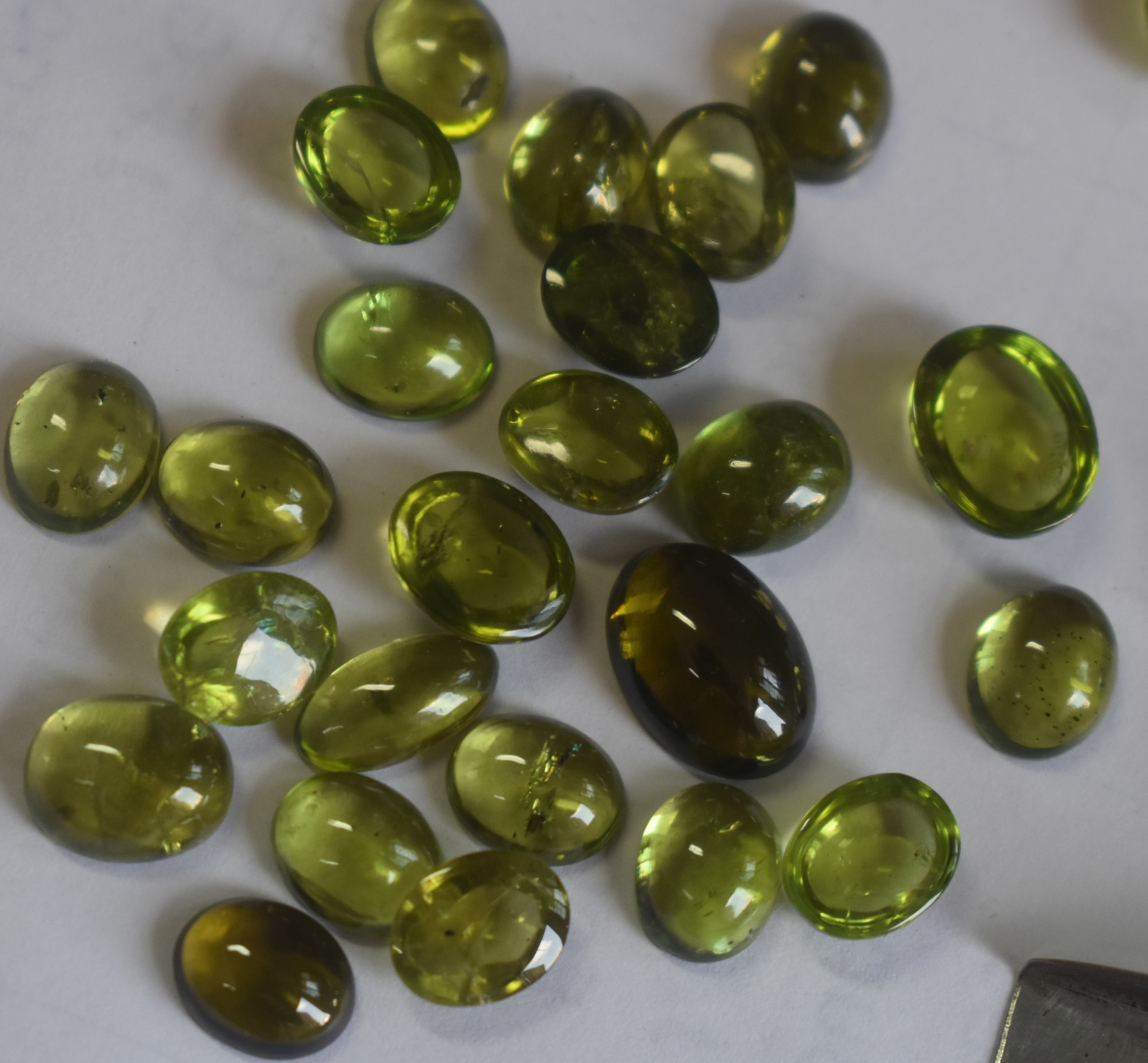 Peridot Cabutions Polished Stone