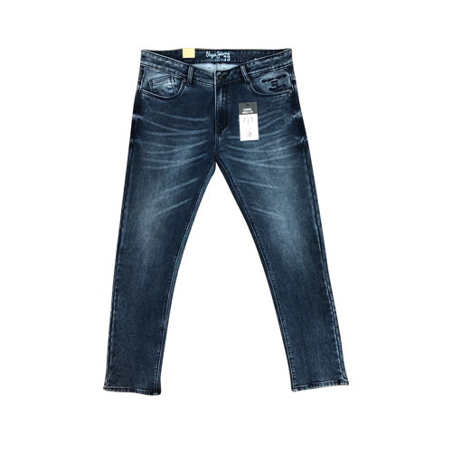 Blue Jeans - Denim Material, Regular Fit Waist Size 28-38, Dark Blue Color | Stretchable Fabric for Comfort, Ideal for Casual Occasions