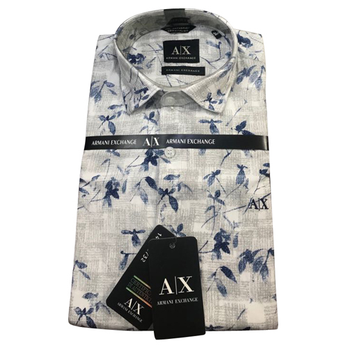 Cotton Floral Printed Mens Shirt