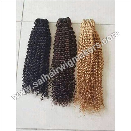 Curly Wefted Hair