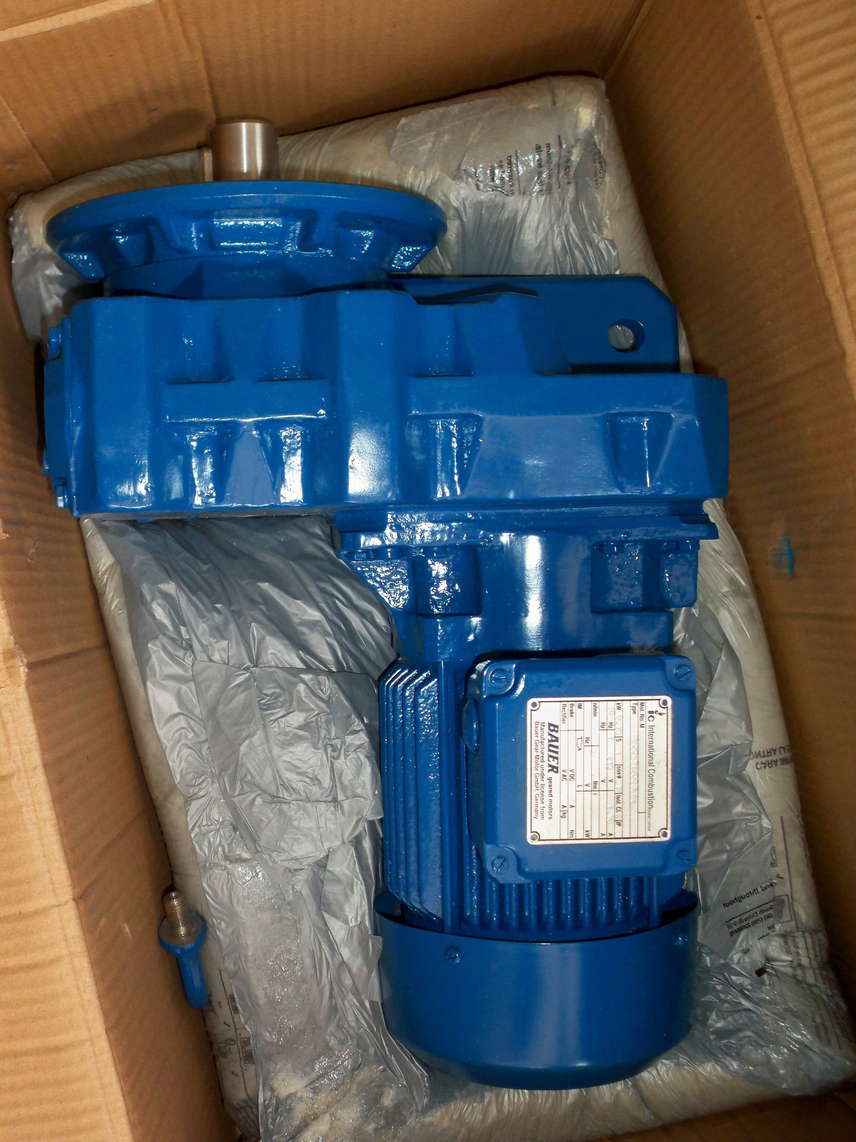 Grey Inline Helical Geared Motor