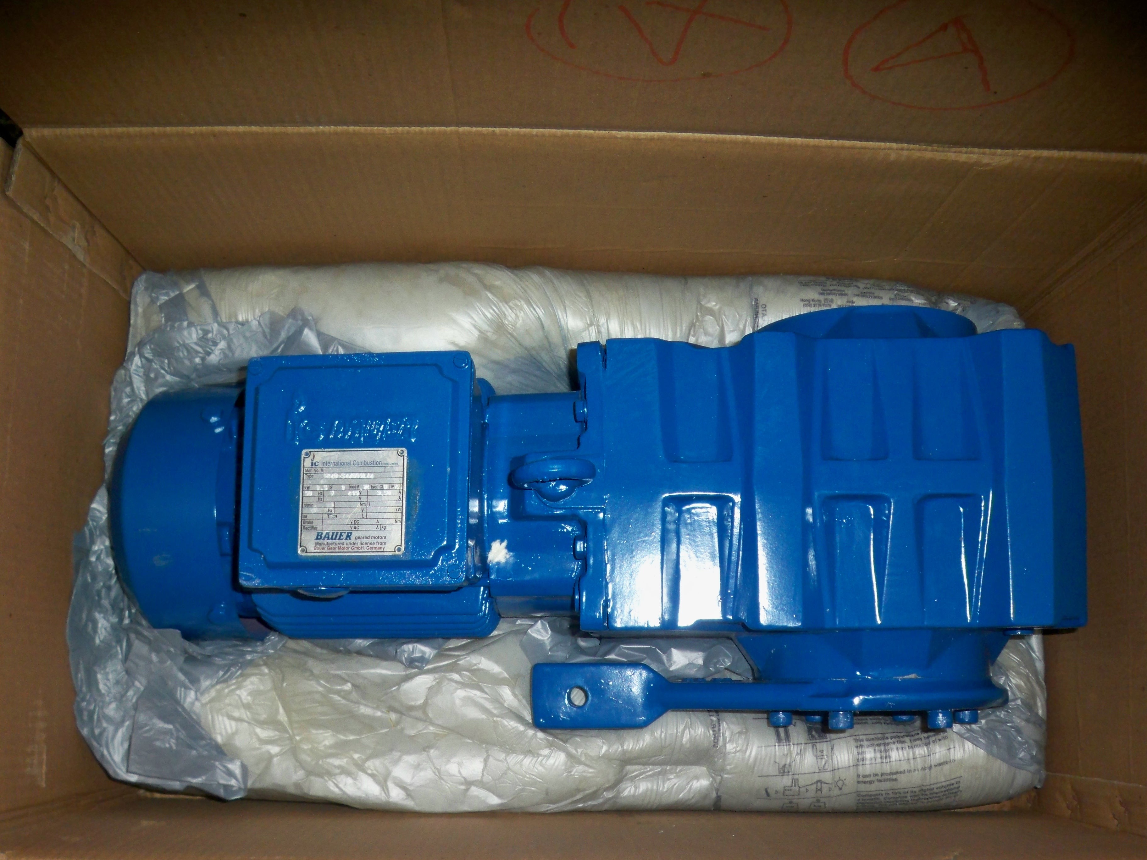 Grey Inline Helical Geared Motor