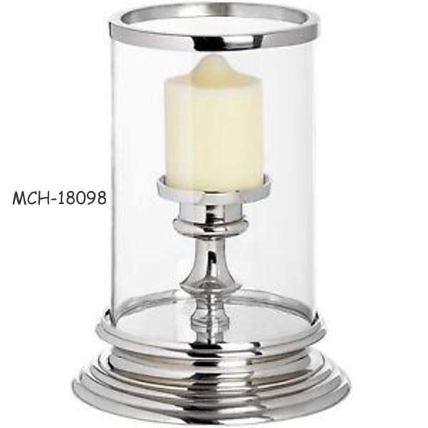 Pillar Candle Holder - Brass, Iron & Aluminium Materials, Various Finishes Available - Customizable Design Options