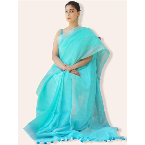 लेडीज़ हाफ सिल्क डिज़ाइनर साड़ी