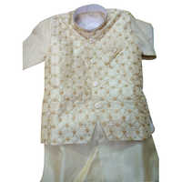 लड़कों के लिए प्रिंटेड कॉटन कुर्ता पायजामा