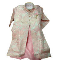 लड़कों के लिए प्रिंटेड फ्लावर कुर्ता पायजामा