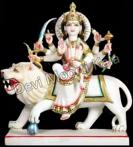 Durga Mata Statue White Marble - Feature: Eco-Friendly