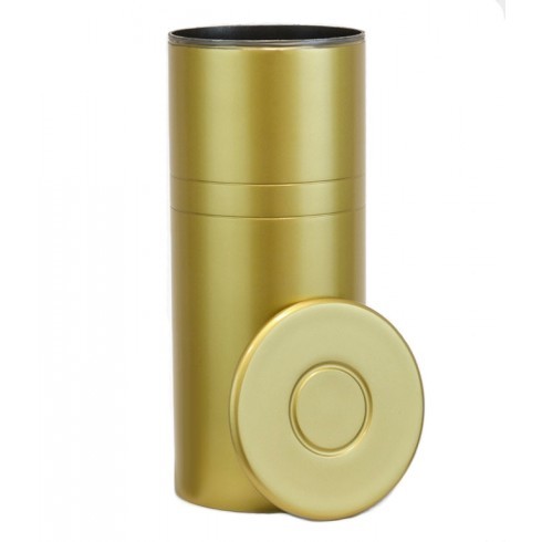 Shotgun Shell Brass Urn - 12" Tall, 200 Cubic Inches | Handcrafted Metal Design, Sporty Gold Finish, Ideal For Hunters
