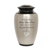 Silver Royal Flush Card Pewter Urn