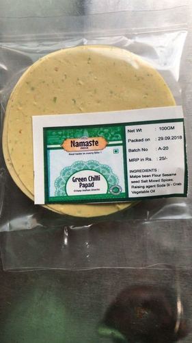 Green Chilli Besan Papad