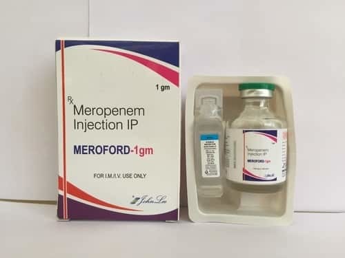 Meropenem Injection - Sterile 500mg & 1gm With Wfi Tray | Liquid Antibiotic For Treating Bacterial Infections, General Medicine