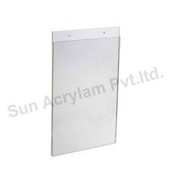 Wall Mount Acrylic Paper Display - Clear Acrylic, Custom Size Options, 100% Light Transmittance, 2mm Thickness Or More, Versatile For Photographs And Certificates