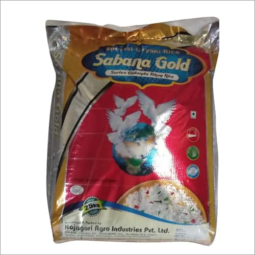 सफेद 25 किलो गोबिंदोभोग चावल