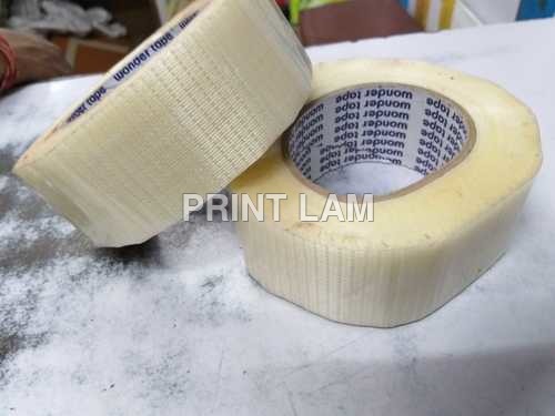 Filament Tape - Fiberglass 48mm x 50m Off-White, Acrylic Adhesive Strong Hold Durable Bond