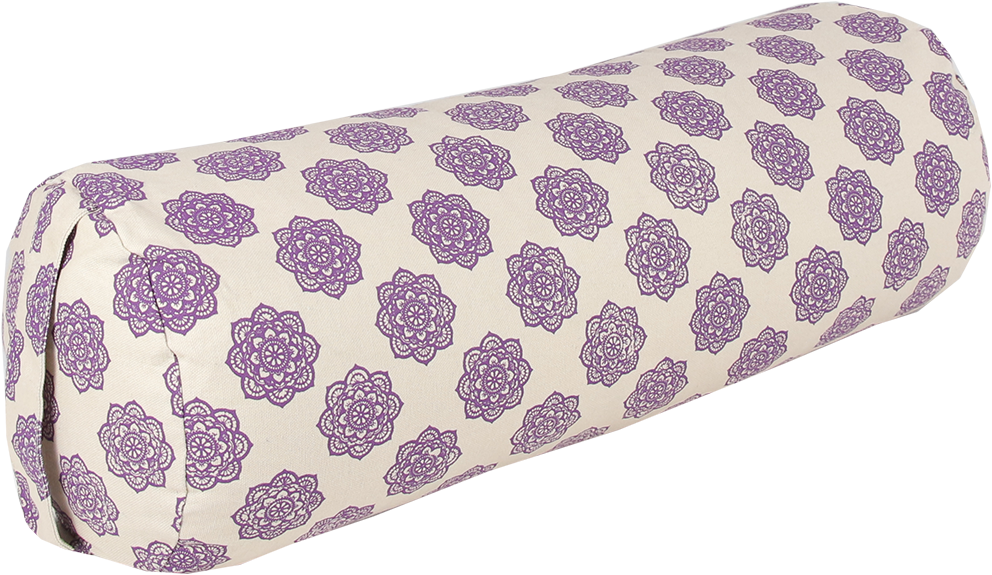 Mandala Printed Cotton Yoga Bolster - 59x21.5 CM, Custom Filling Options Available in Cotton, Buckwheat, or Kapok