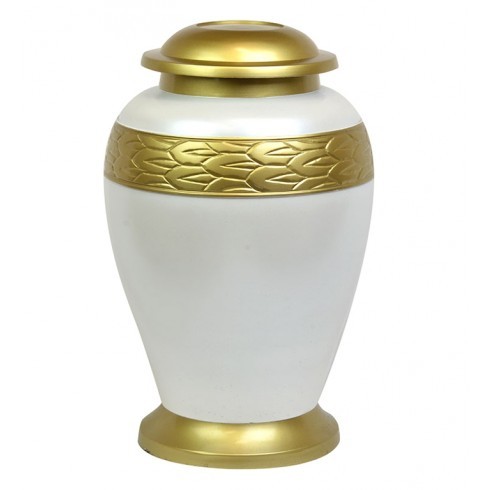 Gold Beautiful Violet Garden Brass Urn