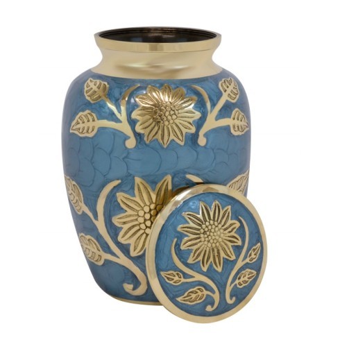 Silver & White Homeward Bound Cremation Urn