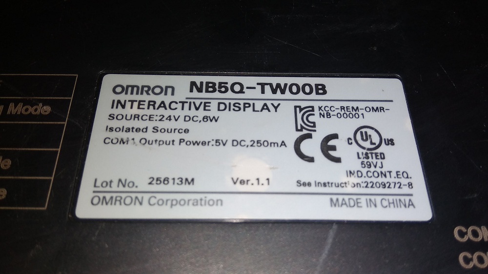 Omron Hmi Nb5-tw00b